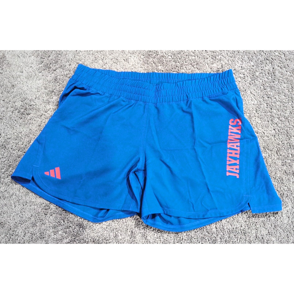 NCAA adidas Men's Blue Climalite Shorts Jayhawks L 5" JF2528 W D4T W TMPWRD